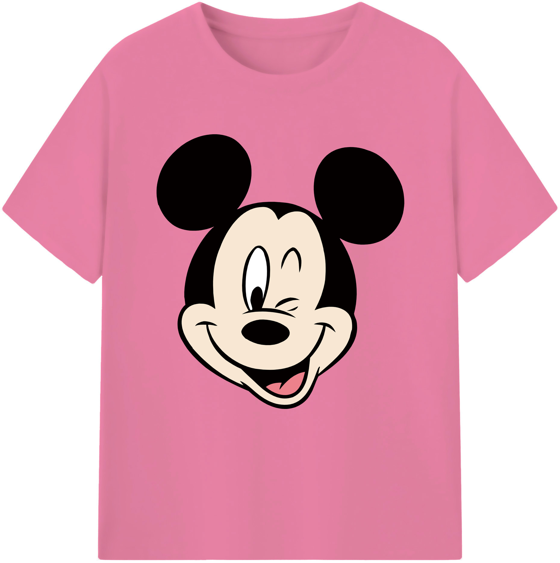 （画像用） ミッキーマウス Mickey Mouse 綿100％半袖Tシャツ（フロントプリント）